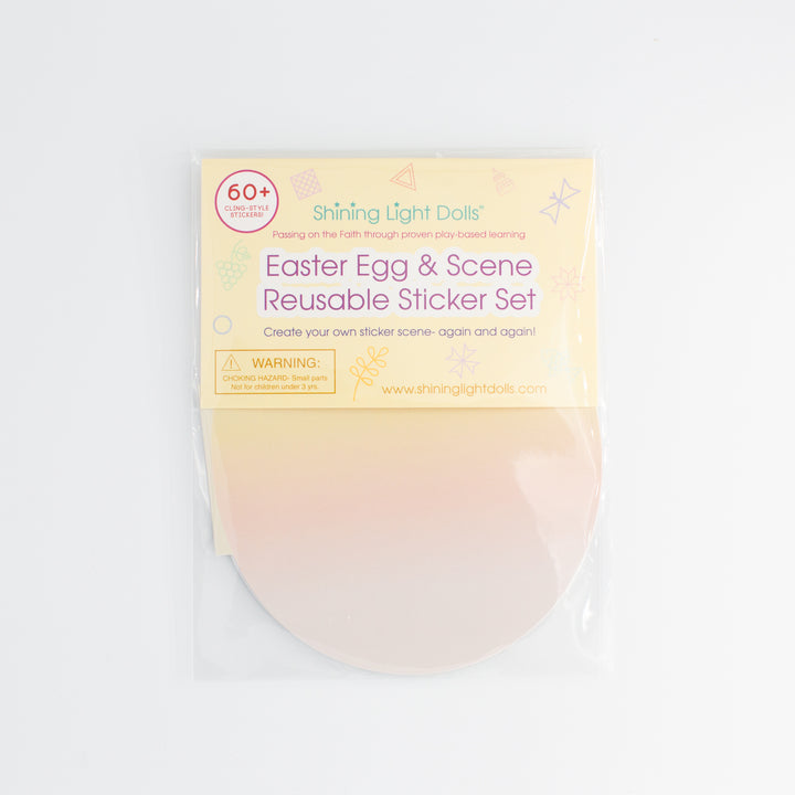 Easter Egg & Scene Reusable Sticker Set - Shining Light Dolls