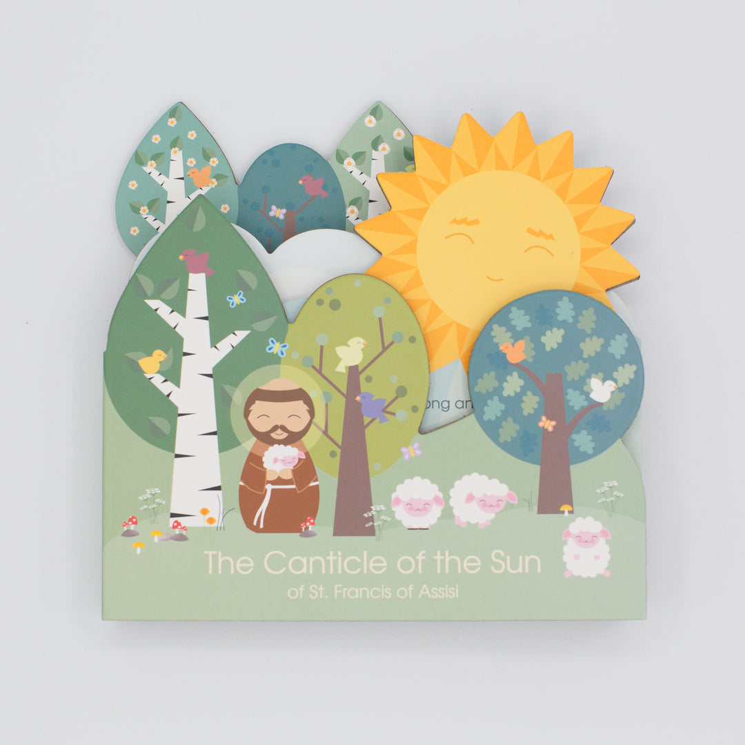 The Canticle of the Sun: Of St. Francis of Assisi shaped book - Shining Light Dolls