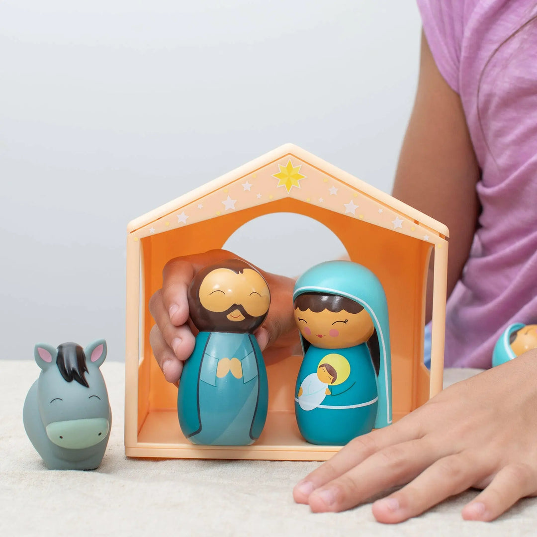 The Holy Family Nativity Playset - Shining Light Dolls