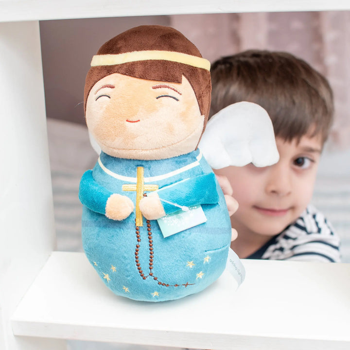 Teal Blue Guardian Angel Plush Doll - Shining Light Dolls