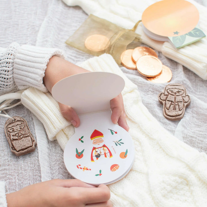 St. Nicholas Day Orange Sticker Book - Shining Light Dolls