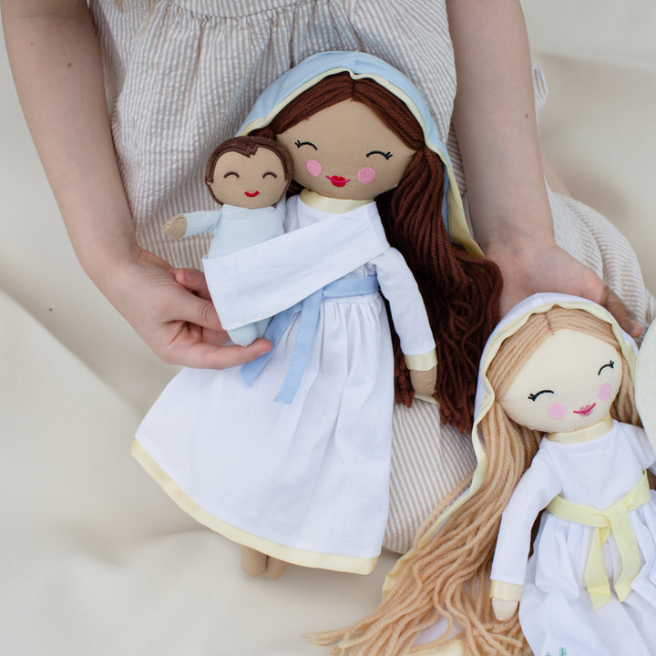 Baby Jesus Rag Doll & Wrap Carrier Set - Shining Light Dolls