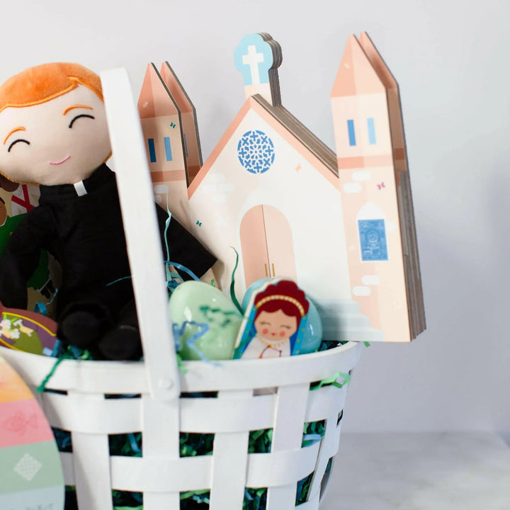 When We Go to Mass - shaped board book - Shining Light Dolls