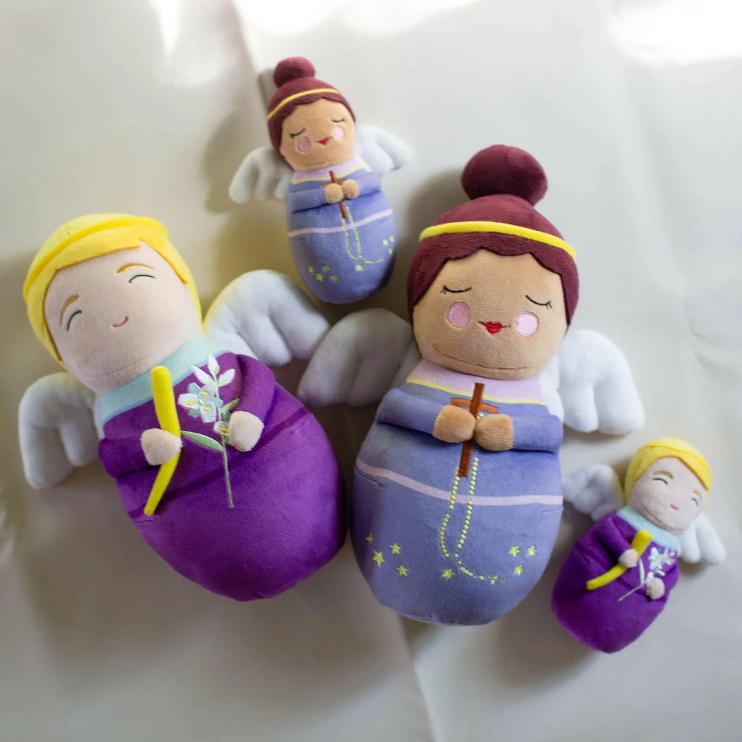 Mini Purple Guardian Angel Plush Doll - Shining Light Dolls