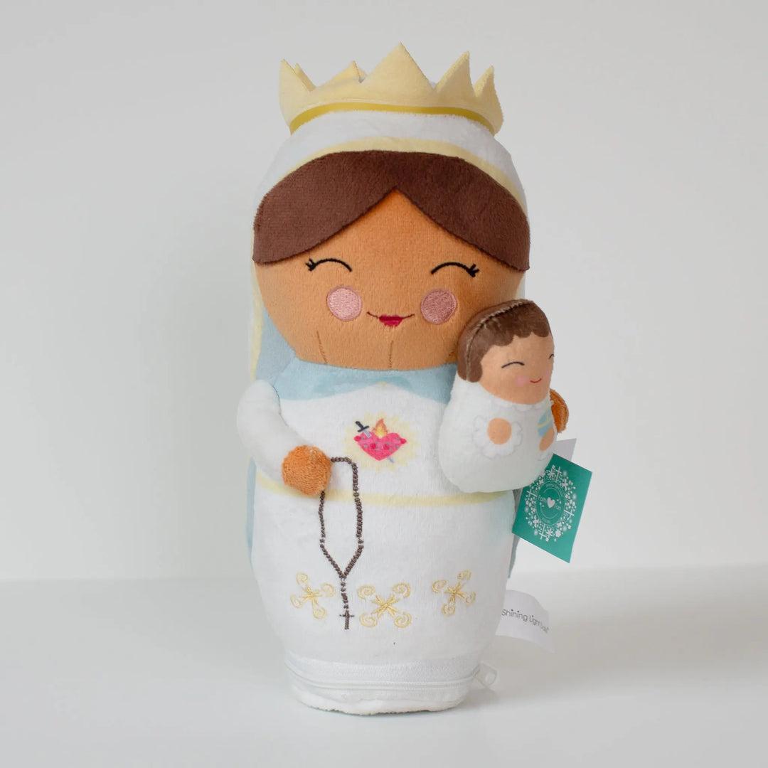 Our Lady of the Rosary - Hail Mary Audio Plush Doll - Shining Light Dolls