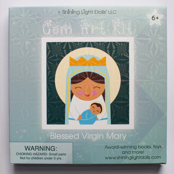 Gem Art Craft Kit Blessed Virgin Mary - Shining Light Dolls