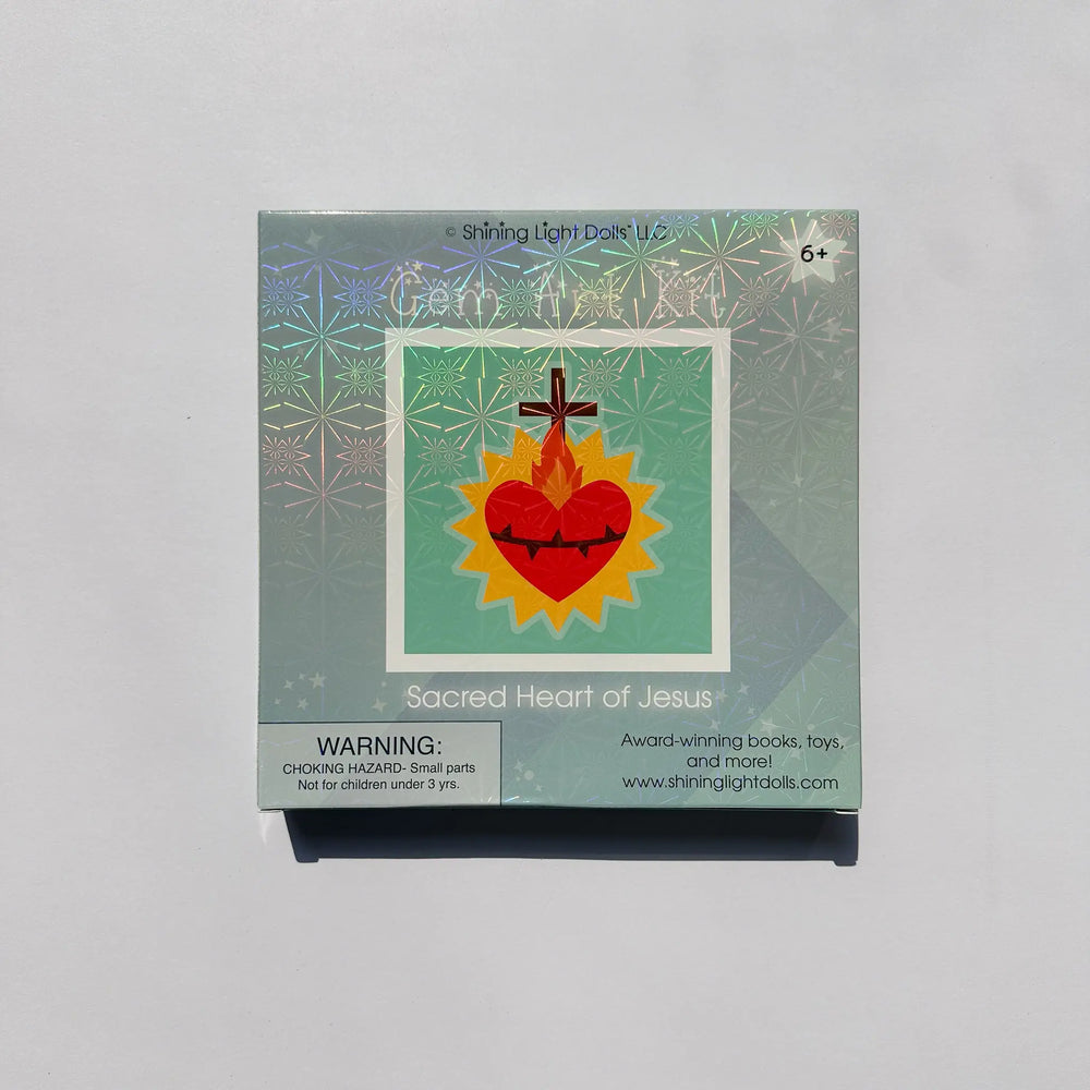 Gem Art Craft Kit Sacred Heart of Jesus Shining Light Dolls