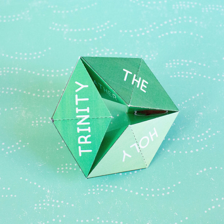 The Holy Trinity Flexagon Paper Toy - Digital Download - Shining Light Dolls