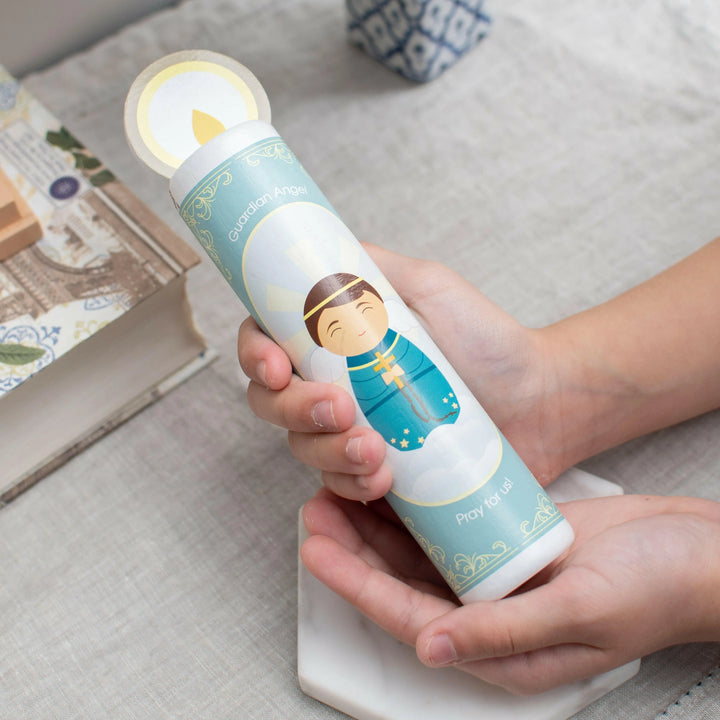 *Coming Soon* Gaurdian Angel (boy) Wooden Prayer Candle - Shining Light Dolls