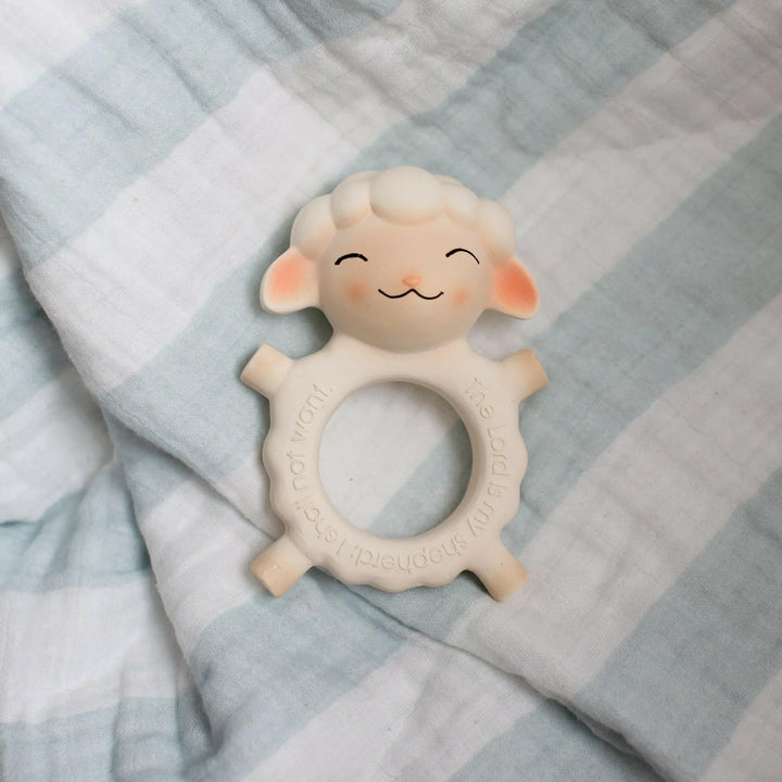 God’s Little Lamb Natural Rubber Teether - Shining Light Dolls