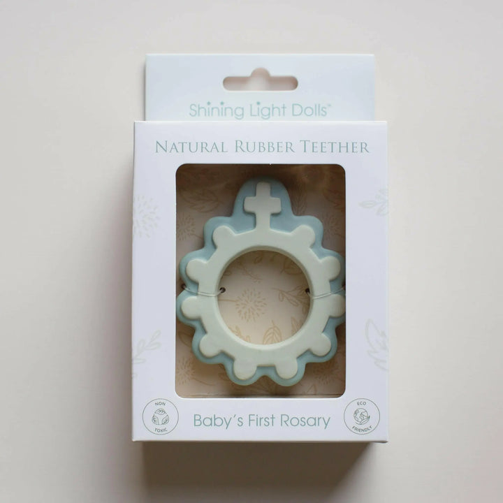 Baby's First Rosary Natural Rubber Teether - Shining Light Dolls