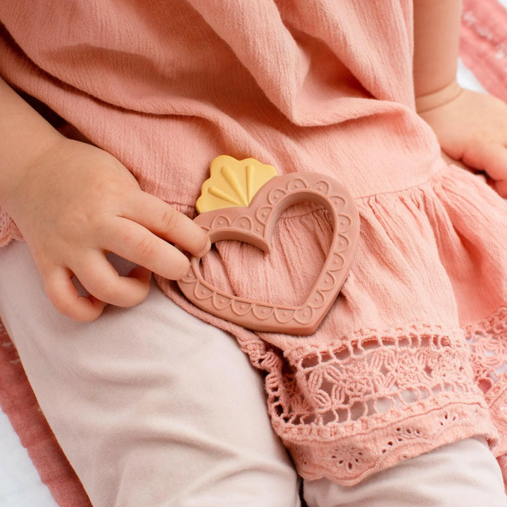 Sacred Heart Natural Rubber Teether - Shining Light Dolls