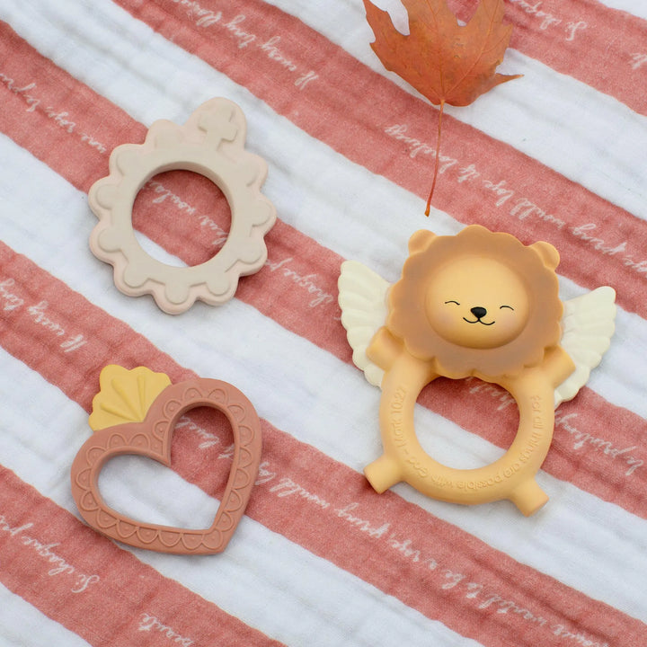 Sacred Heart Natural Rubber Teether - Shining Light Dolls