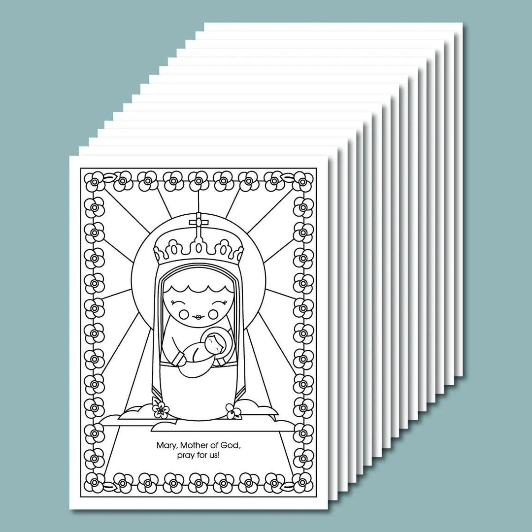 January Saints Coloring Sheets - Digital Download - Shining Light Dolls