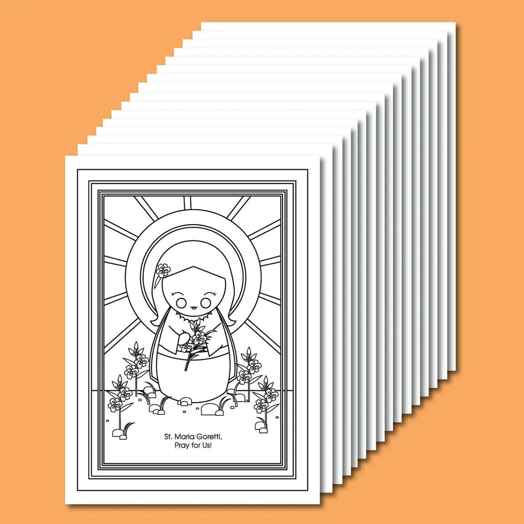 July Saints Coloring Sheets - Digital Download - Shining Light Dolls