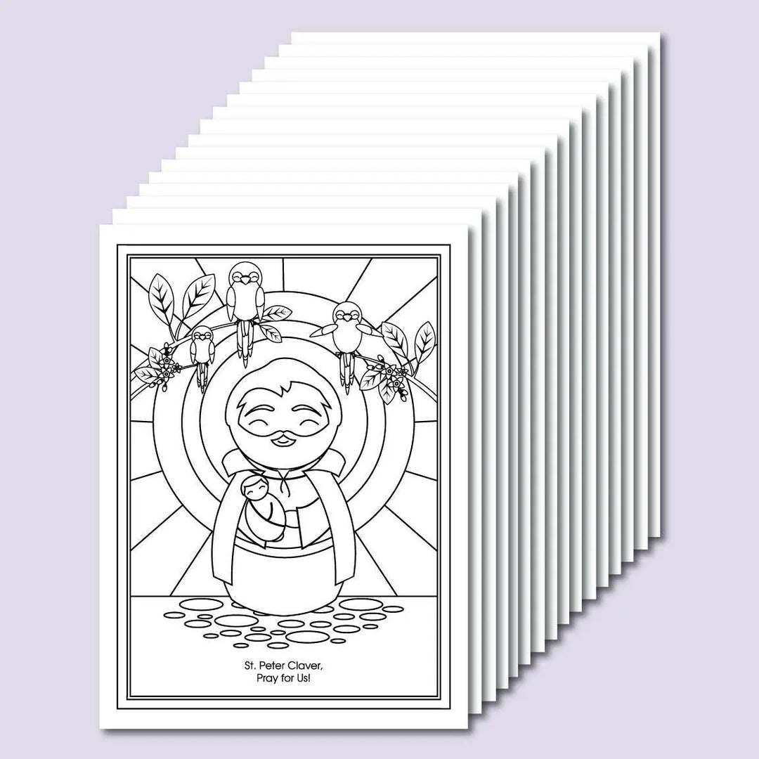 September Saints Coloring Sheets - Digital Download - Shining Light Dolls
