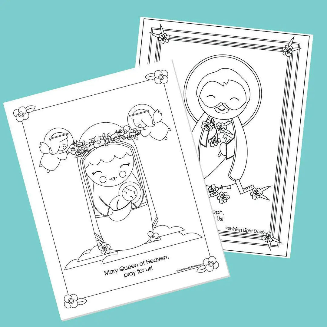 Coloring Sheets - Digital Download - Shining Light Dolls