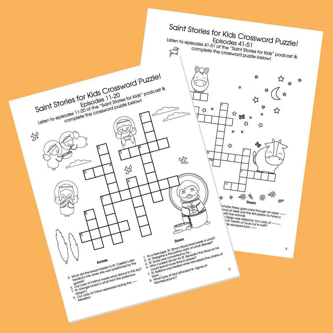 Crossword Challenge Sheets - Digital Download - Shining Light Dolls