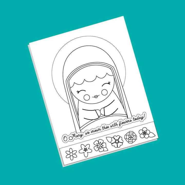 May Crowning Coloring Craft - Digital Download - Shining Light Dolls