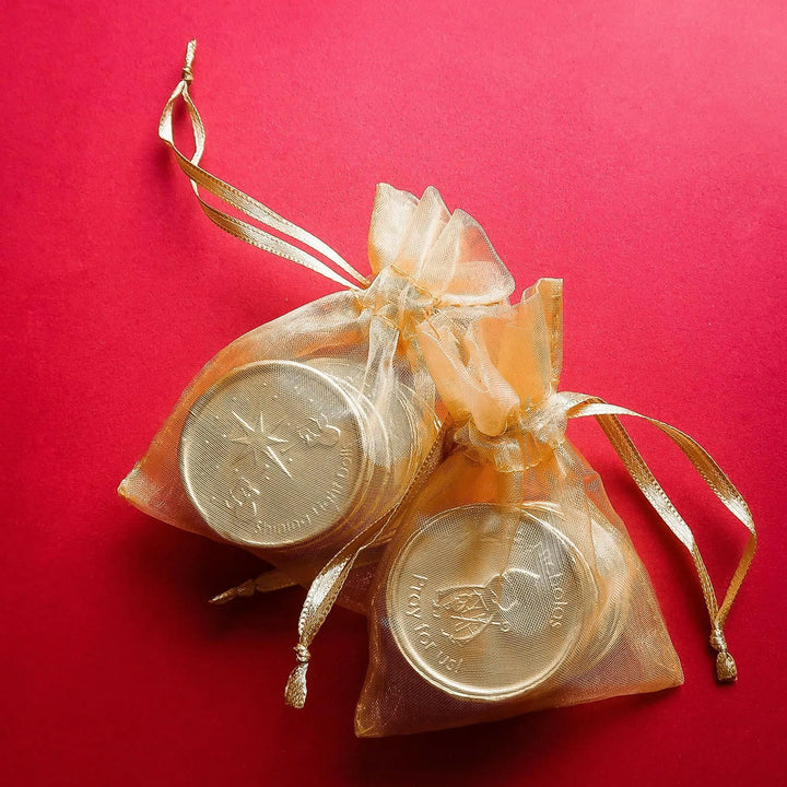 Milk Chocolate St. Nicholas Chocolate Coin Pouch  Shining Light Dolls