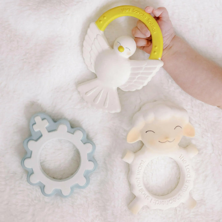 God’s Little Lamb Natural Rubber Teether - Shining Light Dolls