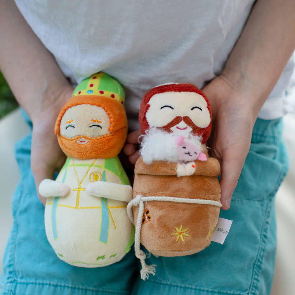 
                  
                    Mini St. Patrick Plush Doll - Shining Light Dolls
                  
                