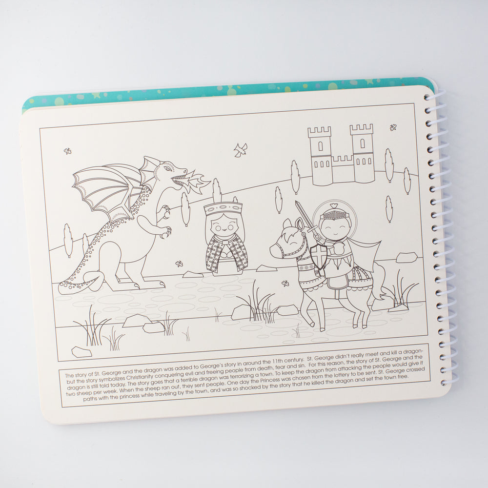 
                  
                    Saintly Scenes Book #2 - Reusable Sticker Scene and Coloring Book - Shining Light Dolls
                  
                