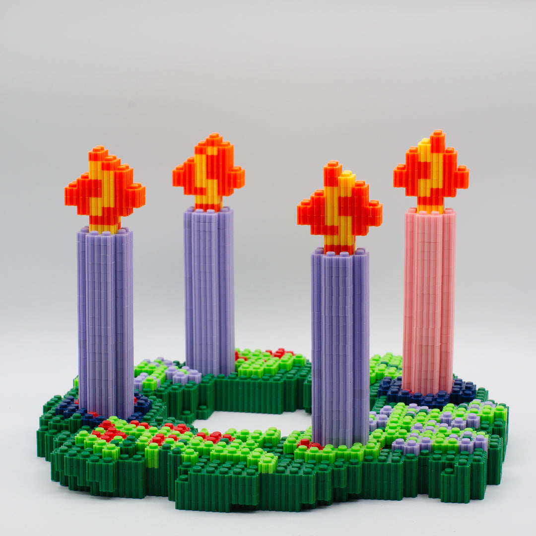 Catholic Brick - Advent Wreath Interlocking Brick 3D Model