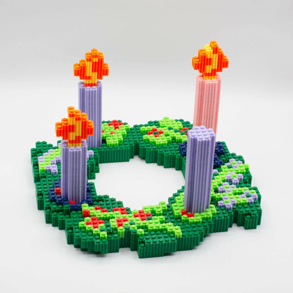 Catholic Brick - Advent Wreath Interlocking Brick 3D Model - Shining Light Dolls