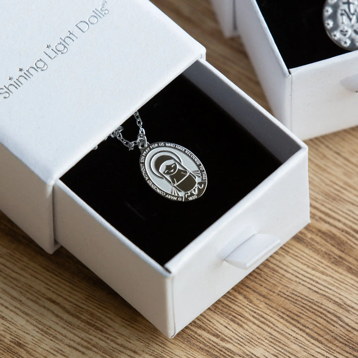Miraculous Medal - 316 Stainless Steel Shining Light Dolls