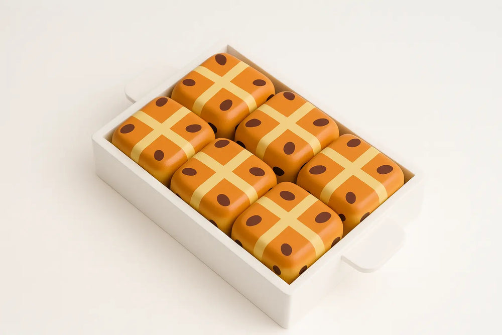 Hot Cross Buns Wooden Play Food Set- Mini Catholic Kitchen Shining Light Dolls
