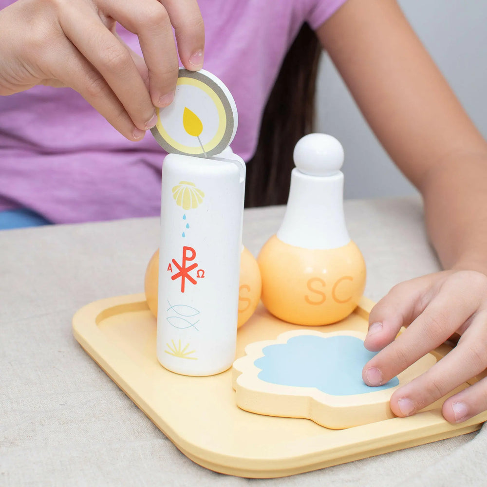 Wooden Baptism Playset - Shining Light Dolls