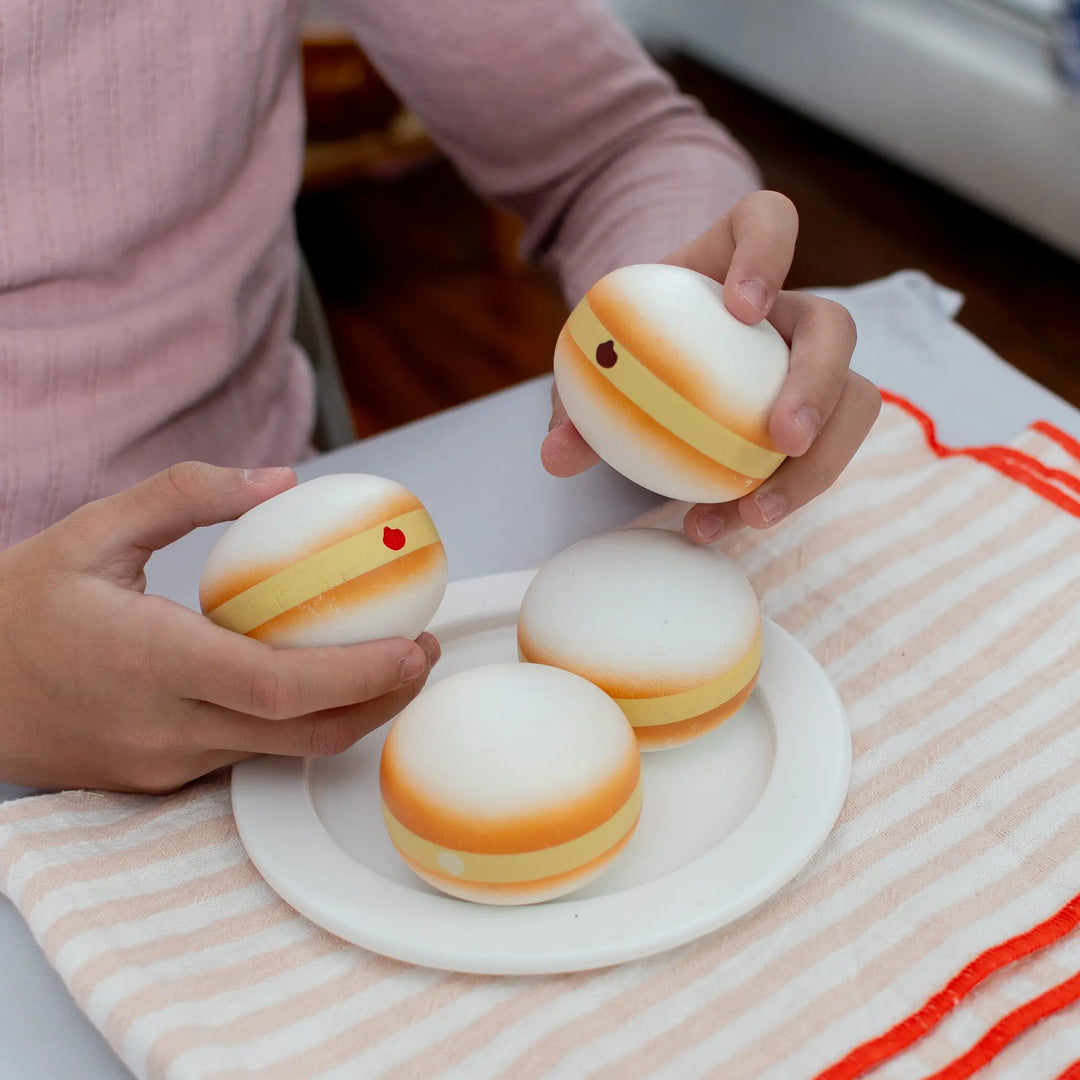 Fat Tuesday Paczki Wooden Play Food Set- Mini Catholic Kitchen Shining Light Dolls