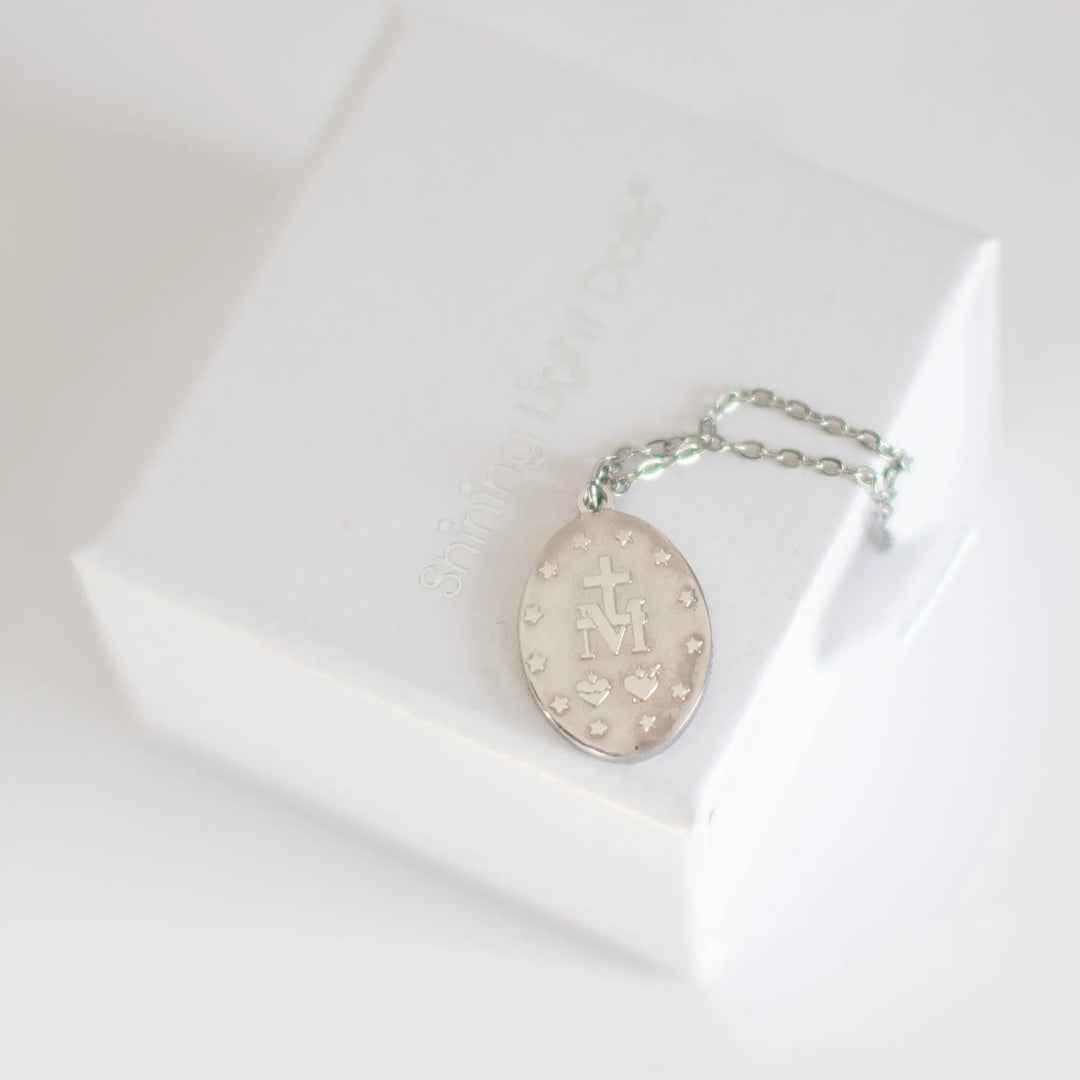Miraculous Medal - 316 Stainless Steel Shining Light Dolls