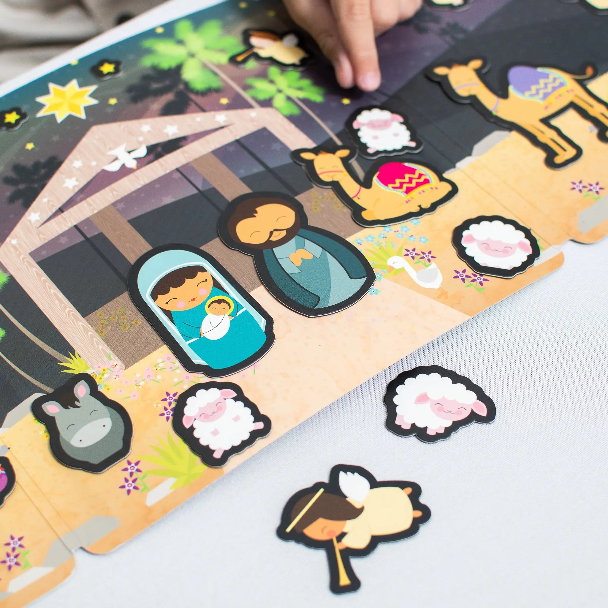 Jesus & the Twelve Apostles - Magnetic Playscene - Shining Light Dolls