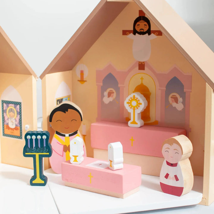 Seasonal Celebration Kit - Add-On for Wooden Church Playset Shining Light Dolls