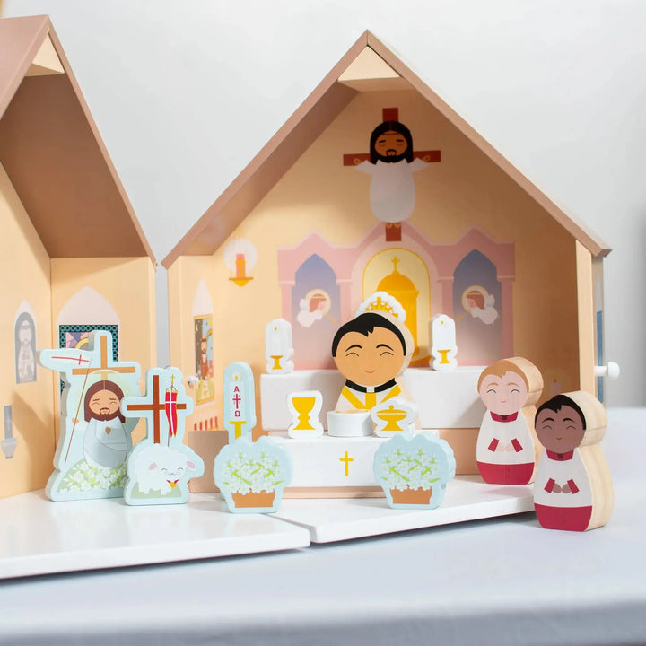 Seasonal Celebration Kit - Add-On for Wooden Church Playset Shining Light Dolls