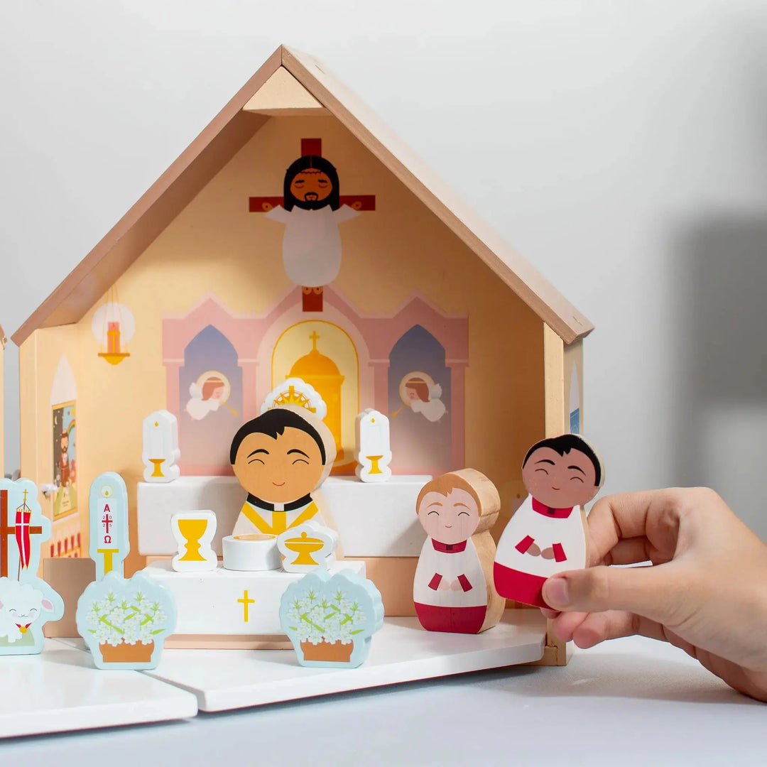 Seasonal Celebration Kit - Add-On for Wooden Church Playset Shining Light Dolls