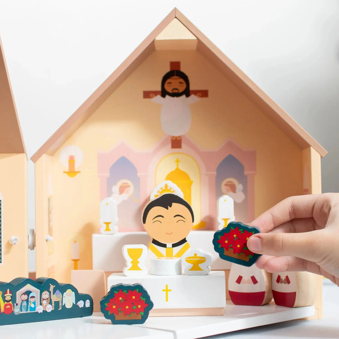Seasonal Celebration Kit - Add-On for Wooden Church Playset Shining Light Dolls