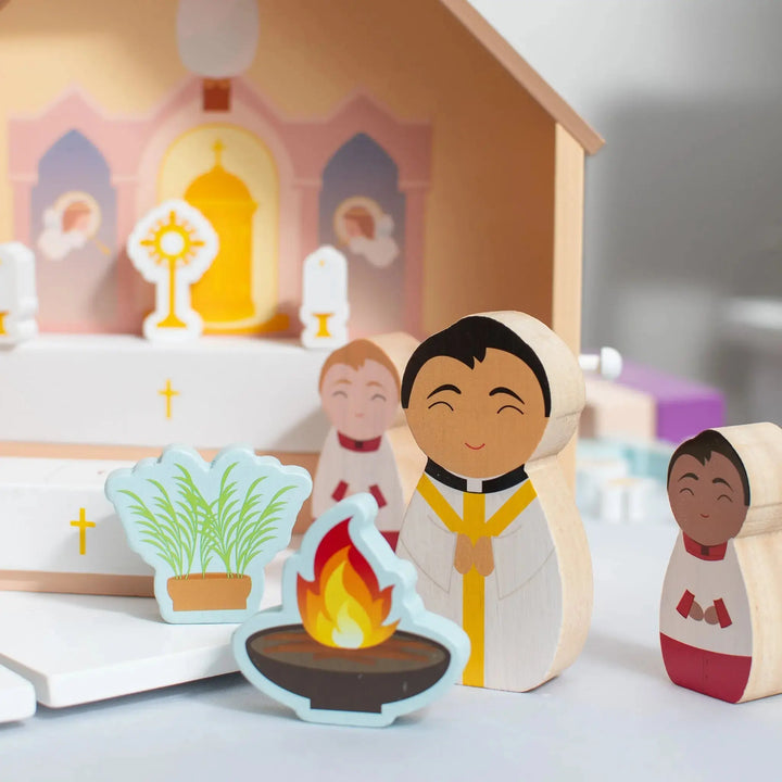 Seasonal Celebration Kit - Add-On for Wooden Church Playset Shining Light Dolls