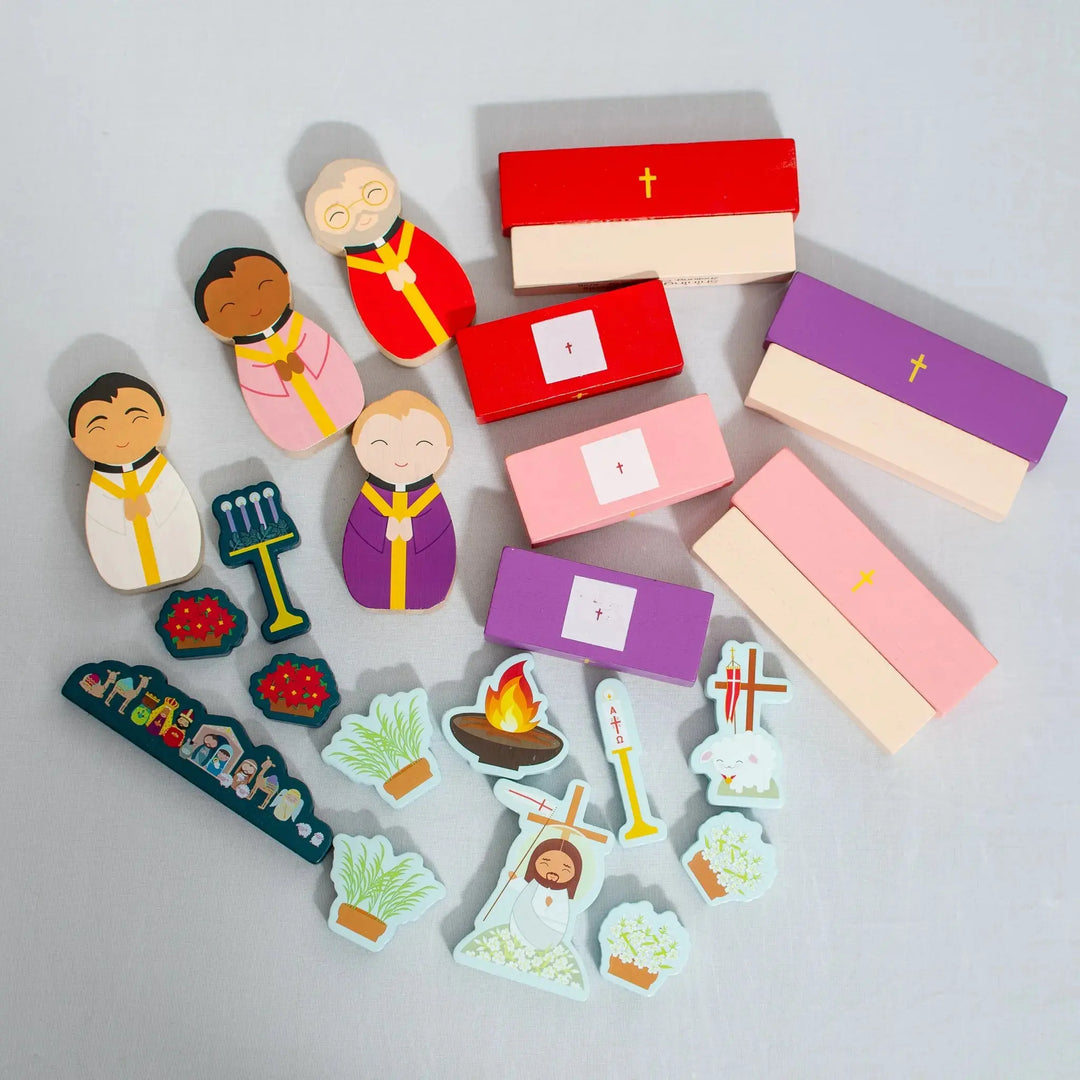 Seasonal Celebration Kit - Add-On for Wooden Church Playset Shining Light Dolls