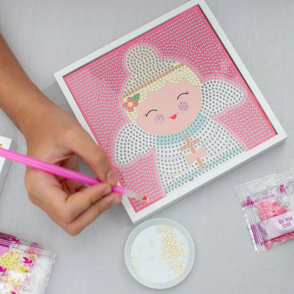 Gem Art Craft Kit Guardian Angel (pink) Shining Light Dolls