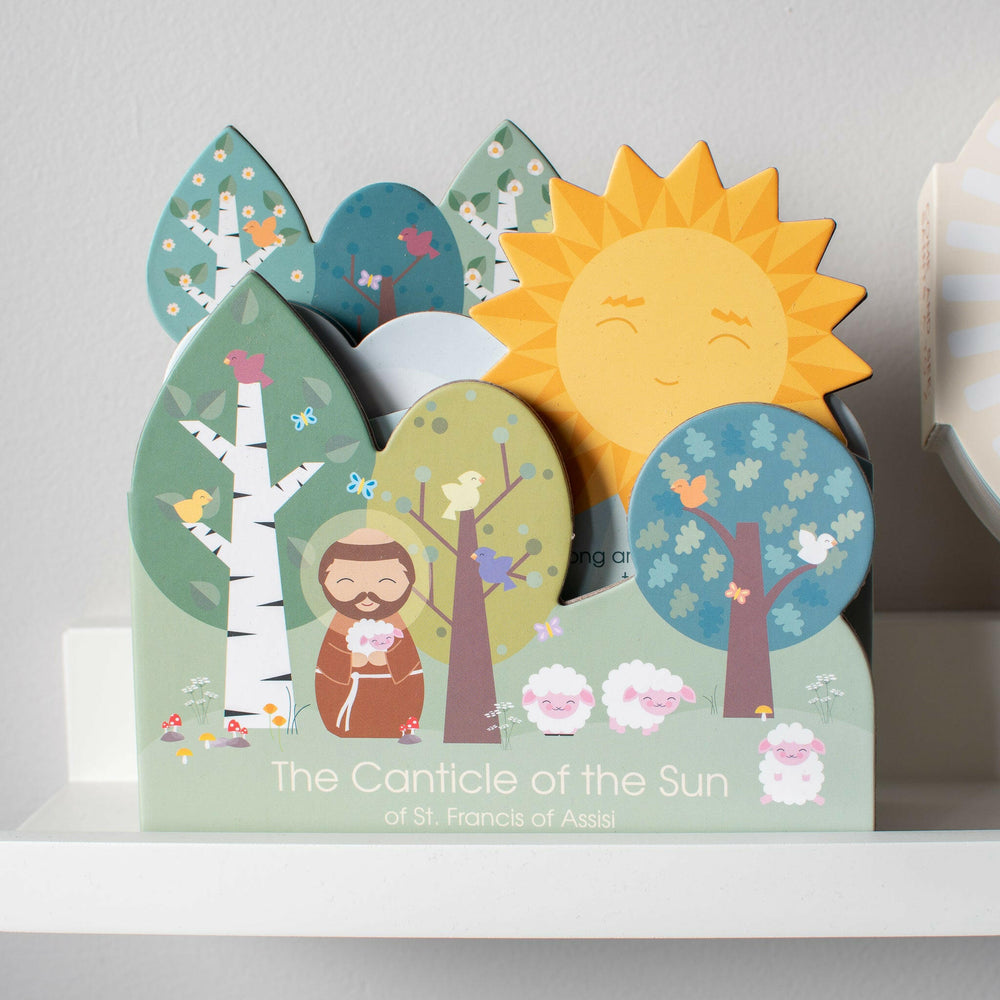 The Canticle of the Sun: Of St. Francis of Assisi shaped book - Shining Light Dolls