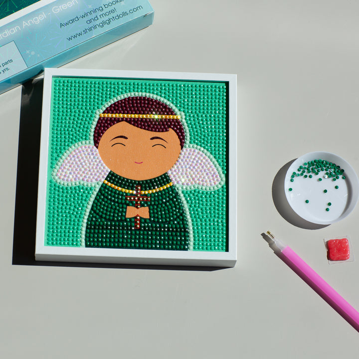Gem Art Craft Kit Guardian Angel (Green)