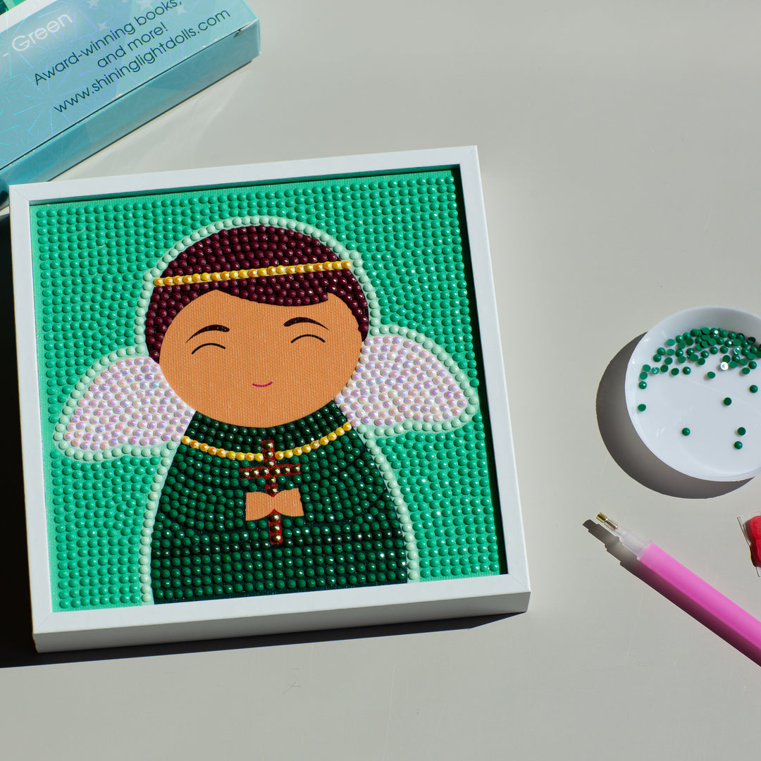 Gem Art Craft Kit Guardian Angel (Green)