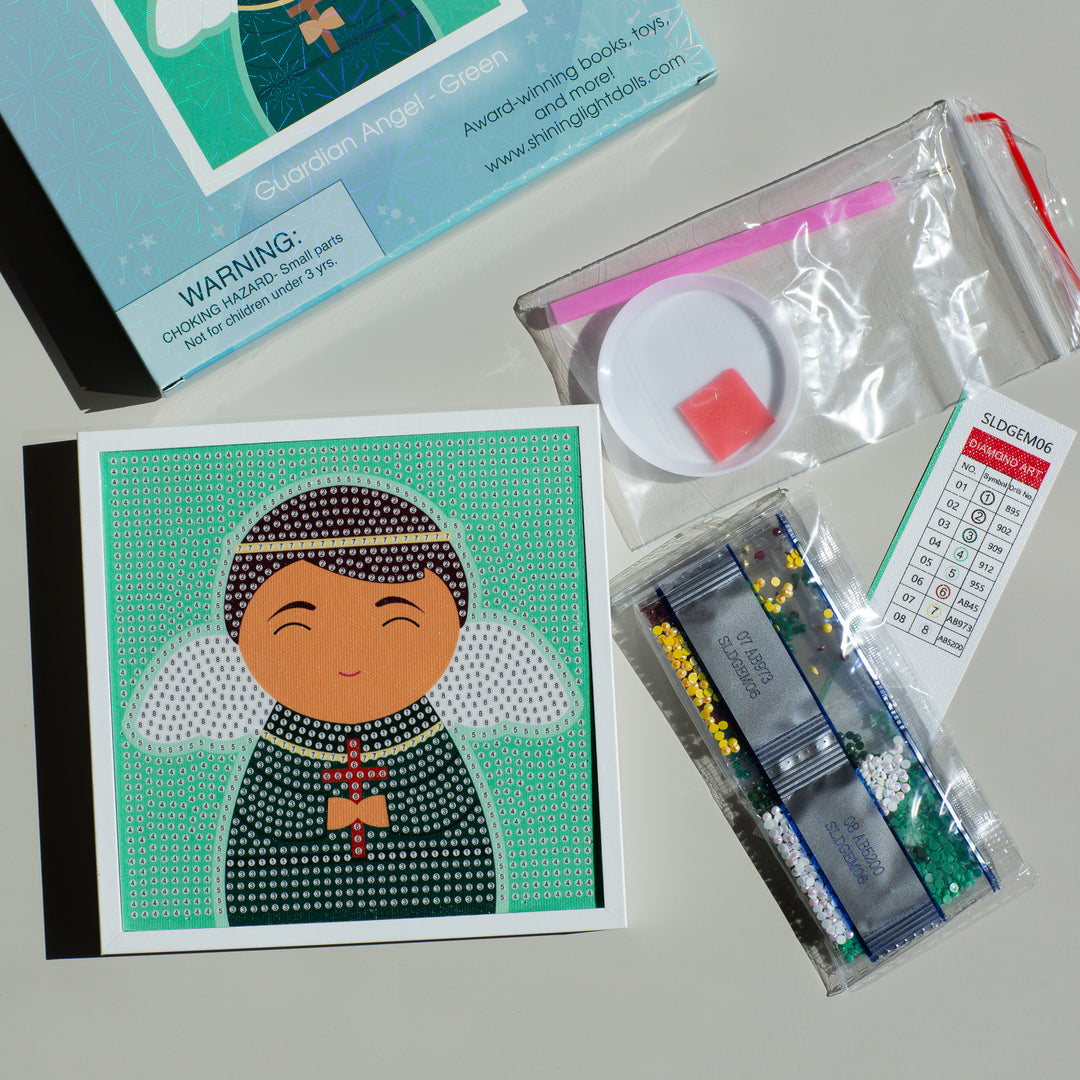 Gem Art Craft Kit Guardian Angel (Green)