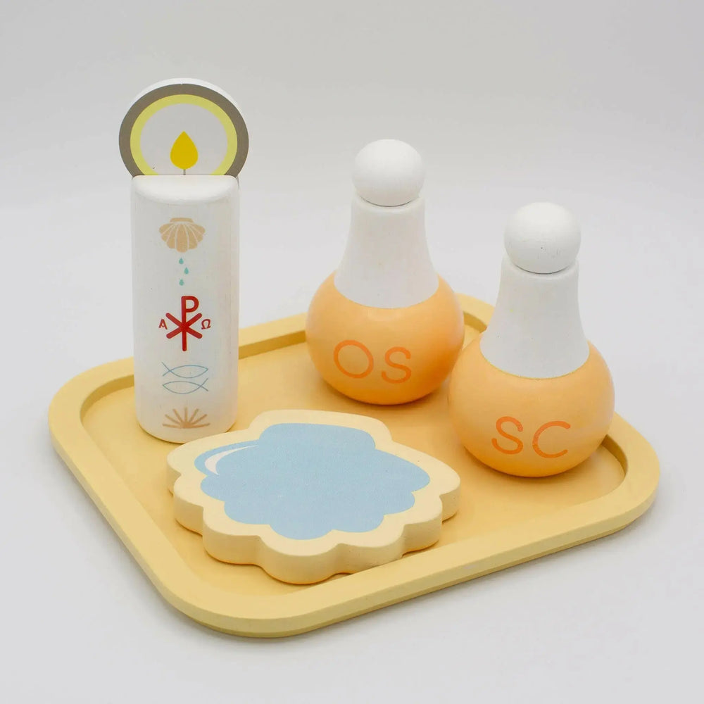 Wooden Baptism Playset - Shining Light Dolls