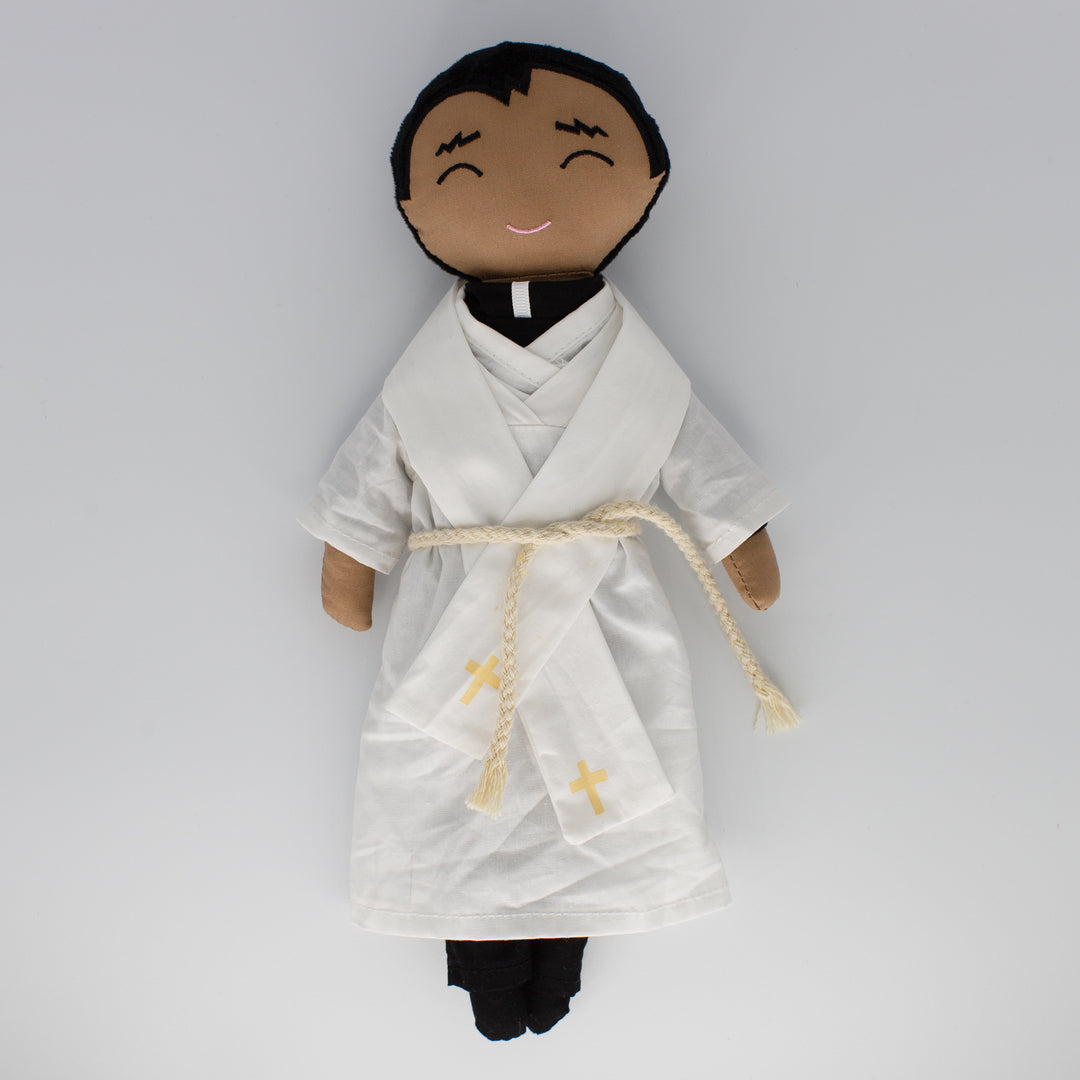 Father Mark Catholic Priest Rag Doll 14 Piece Set - Shining Light Dolls