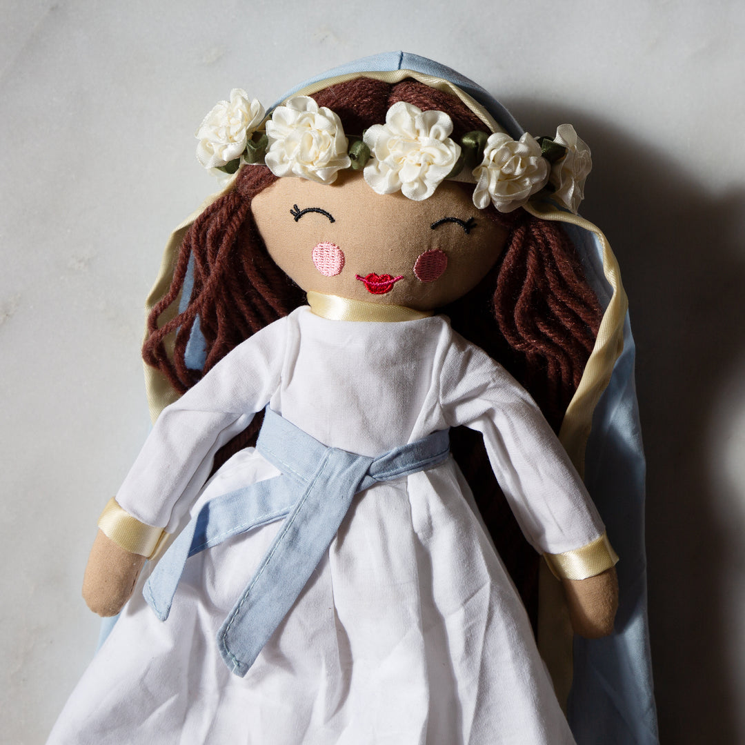 May Crowning Flower Crown for Rag Dolls - Shining Light Dolls