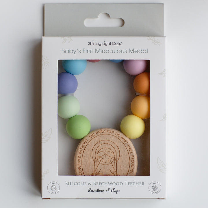 Beißring aus Naturkautschuk mit Löwe von St. Mark